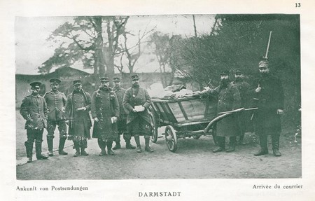 L'arrivée du courrier au camp de Darmstadt