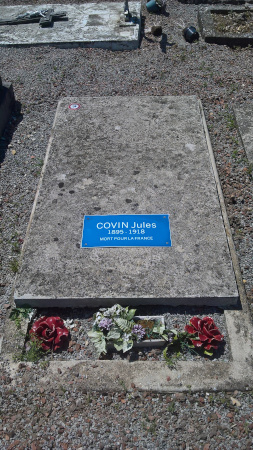 Tombe de Jules COVIN au cimetière de Saint-Saulve