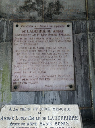 Tombe d'André DELADERRIERE au cimetière Saint-Roch de Valenciennes